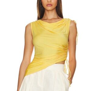 L'Academie Greava Top in Cornsilk Yellow